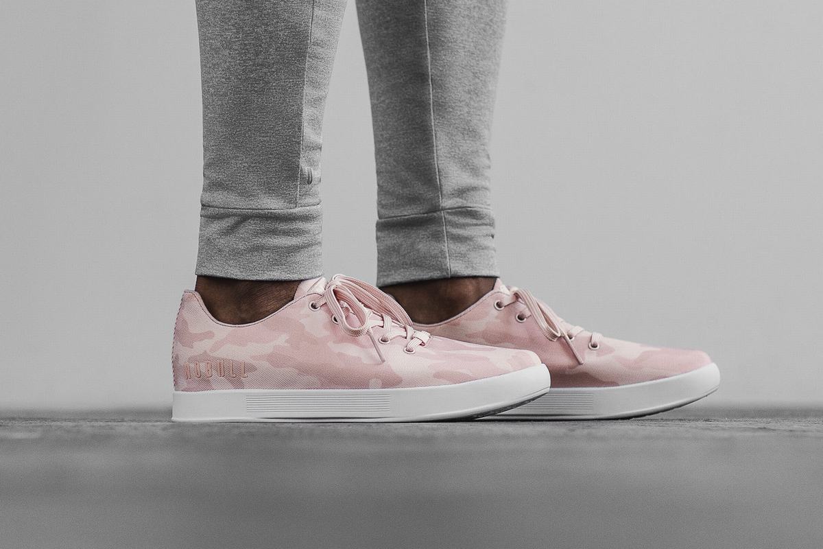 Nobull Canvas Women's Trainers Rose Camo | Australia (KM4327)